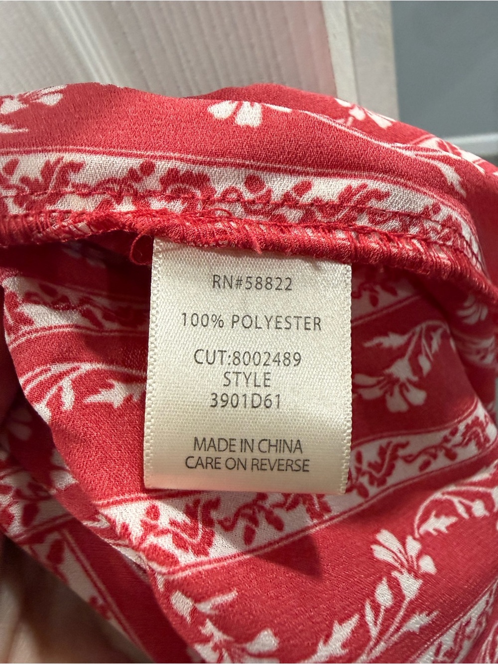Max Studio Red Floral V-Neck Maxi Dress - Picture 4 of 5